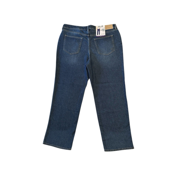 Seven7 Jeans High Rise Loose Straight Womens 16 Blue Distressed Denim NWT NEW - Picture 3 of 16